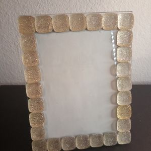 Isaac Jacobs Glittered Cabochon 6"x9" Photo Frame